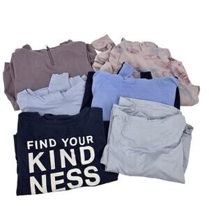 6 PC Lot Bundle Athleta Girl Blue & Purple Hoodies & Sweatshirts Size L/12